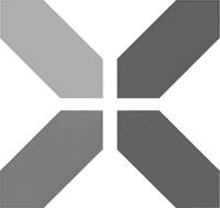 Минималистичный абстрактный логотип букмекерской конторы 1xbet в серых тонах на белом фоне